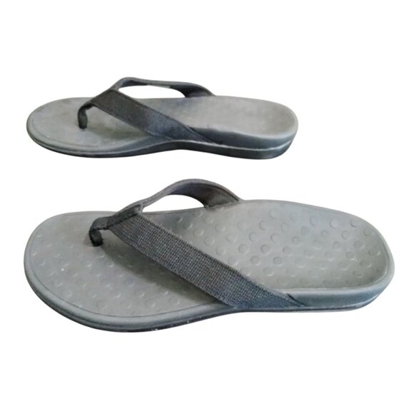 Llsoarss Womens Black Size 9 Orthopedic Flip Flops Arch Support Sandals - Picture 6 of 12